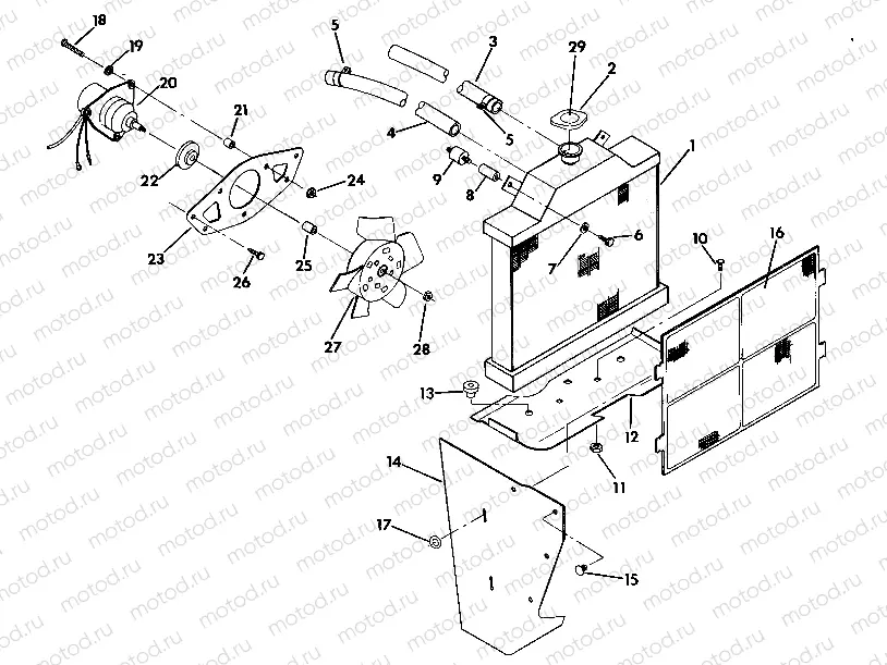 COOLING SYSTEM  350 2X4 (4918531853007A) | COOLING SYSTEM  350 2X4 (4918531853007A)