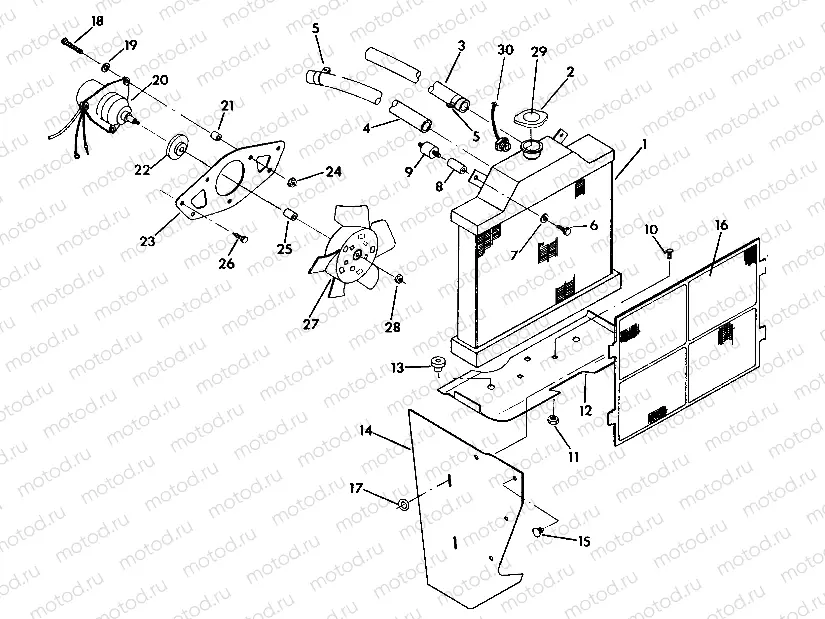 COOLING SYSTEM   350 2X4 - Update (4919821982007A) | COOLING SYSTEM   350 2X4 - Update (4919821982007A)