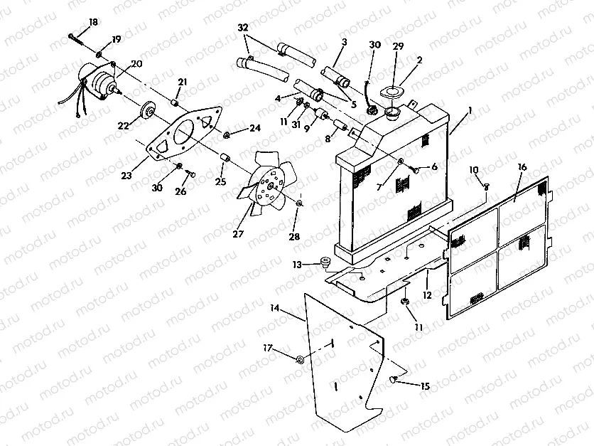 COOLING SYSTEM 350 2X4 / W927539 (4922882288007A) | COOLING SYSTEM 350 2X4 / W927539 (4922882288007A)