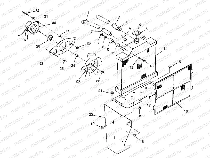COOLING SYSTEM 4X4 350L S938139 (4924342434005A) | COOLING SYSTEM 4X4 350L S938139 (4924342434005A)