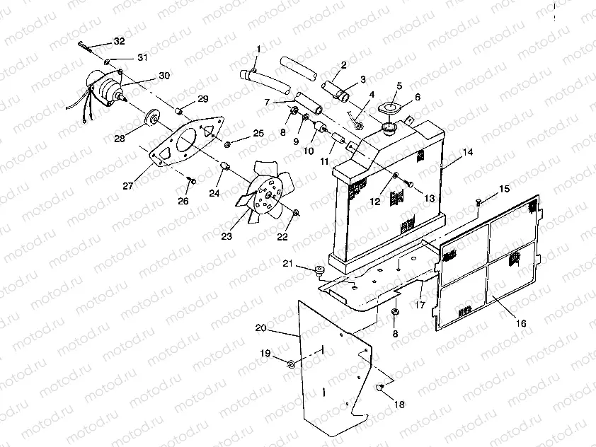 COOLING SYSTEM 4X4 350L W938139 (4924052405005A) | COOLING SYSTEM 4X4 350L W938139 (4924052405005A)