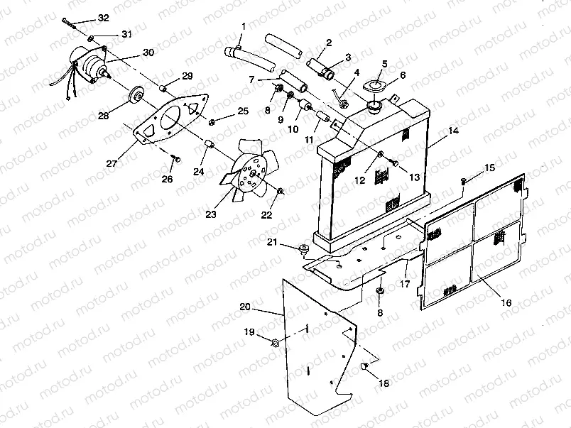 COOLING SYSTEM 6X6 350L W938739 (4924062406006A) | COOLING SYSTEM 6X6 350L W938739 (4924062406006A)
