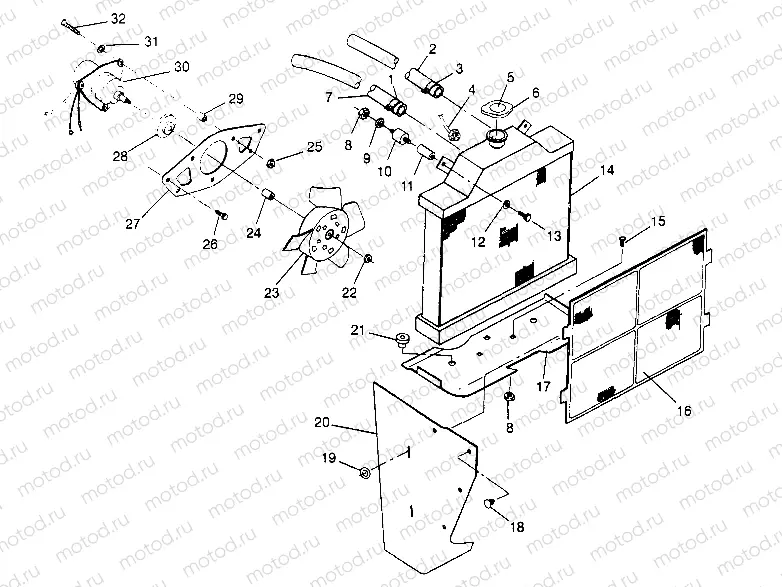 COOLING SYSTEM 6x6 400L W948740 (4926802680A010) | COOLING SYSTEM 6x6 400L W948740 (4926802680A010)