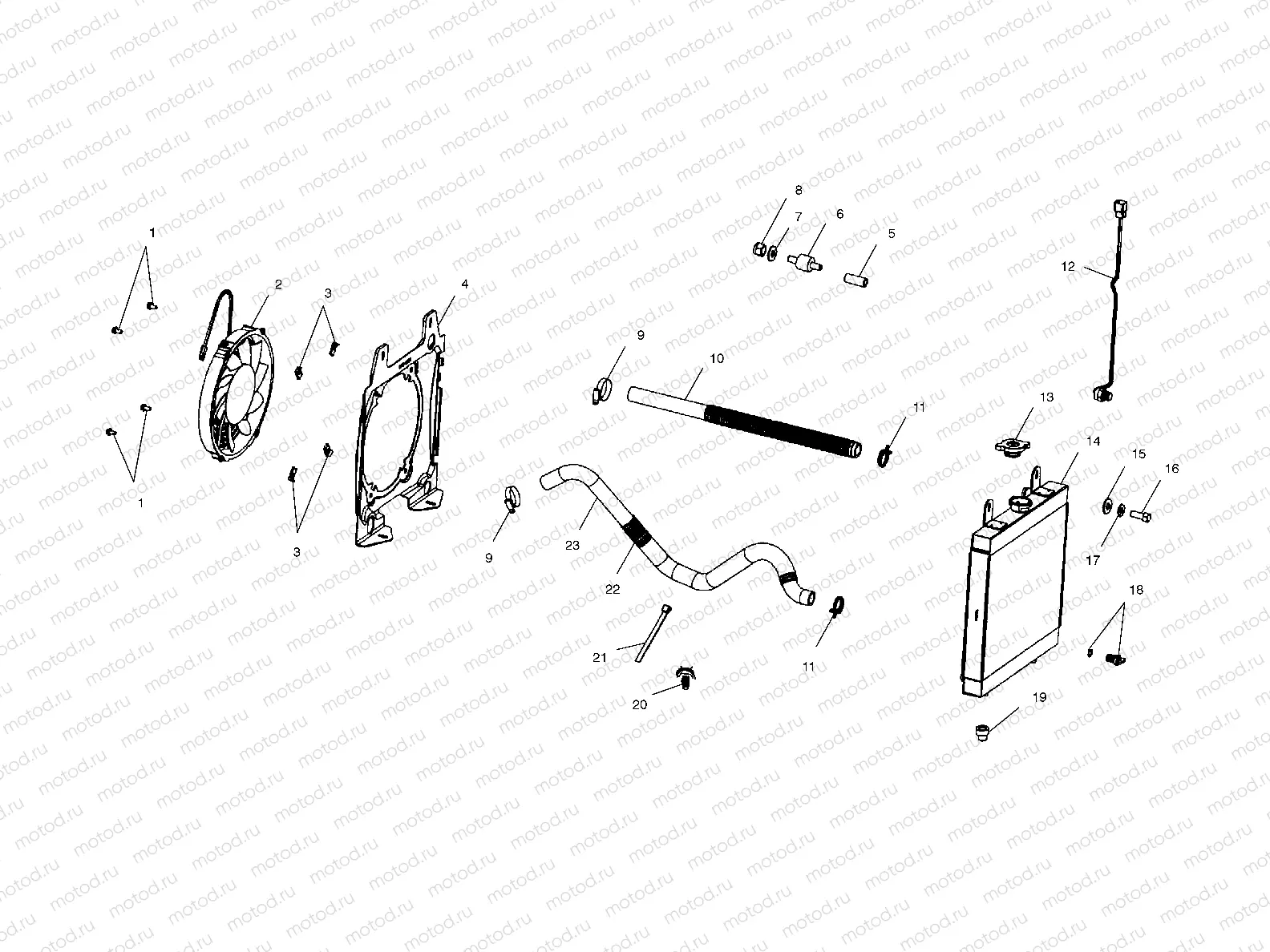 COOLING SYSTEM - A01BA38CA (4968366836A007) | COOLING SYSTEM - A01BA38CA (4968366836A007)