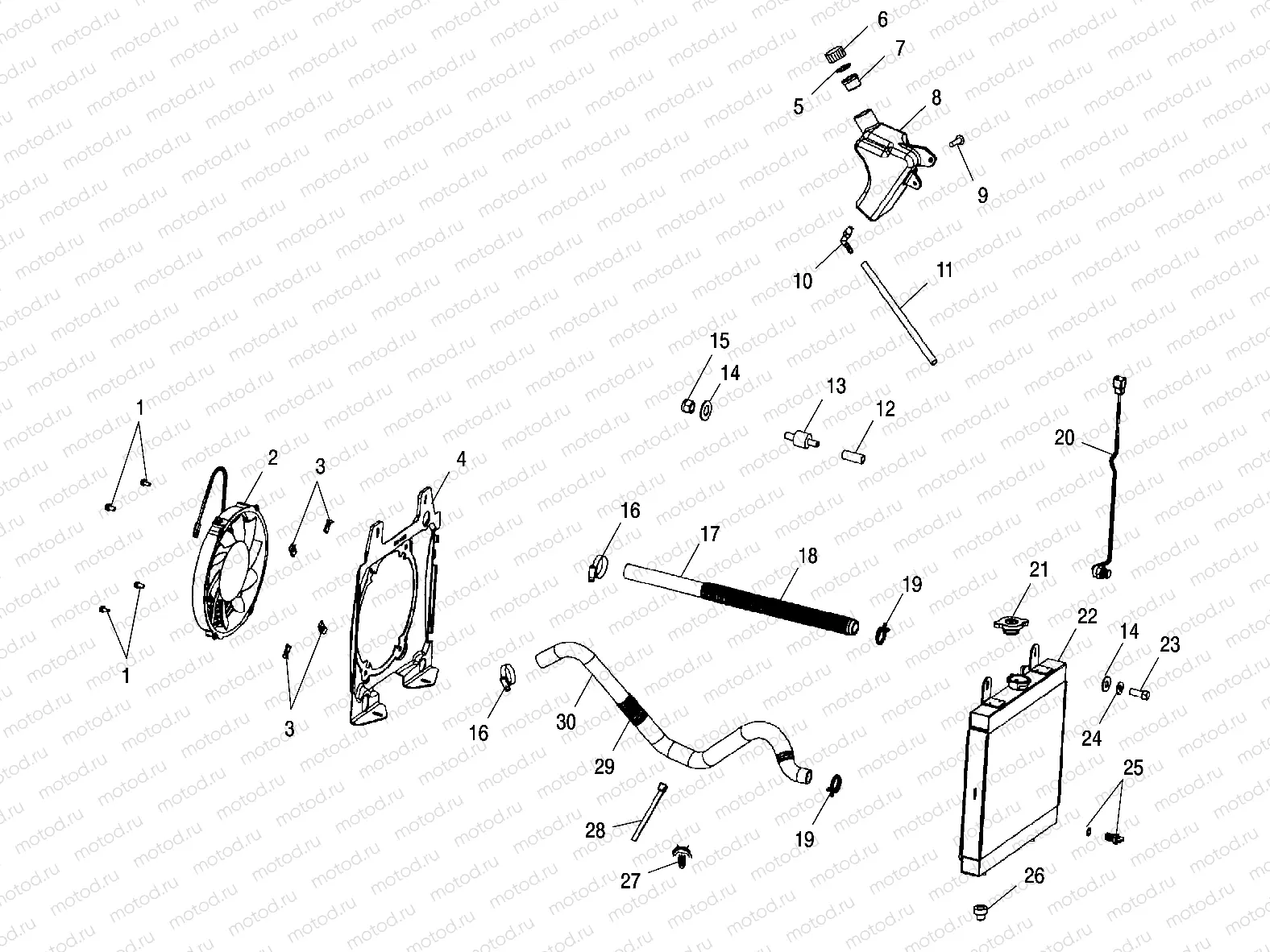 COOLING SYSTEM - A01BA50AB (4963716371A008) | COOLING SYSTEM - A01BA50AB (4963716371A008)