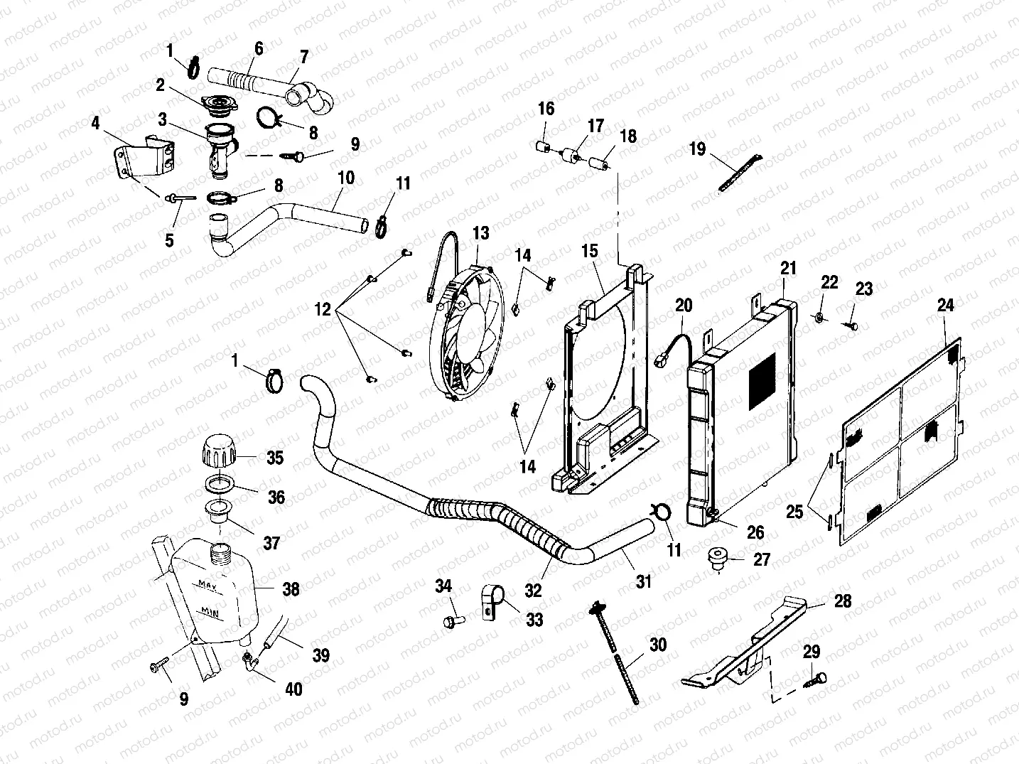 COOLING SYSTEM - A01CH42AA (4964436443A009) | COOLING SYSTEM - A01CH42AA (4964436443A009)