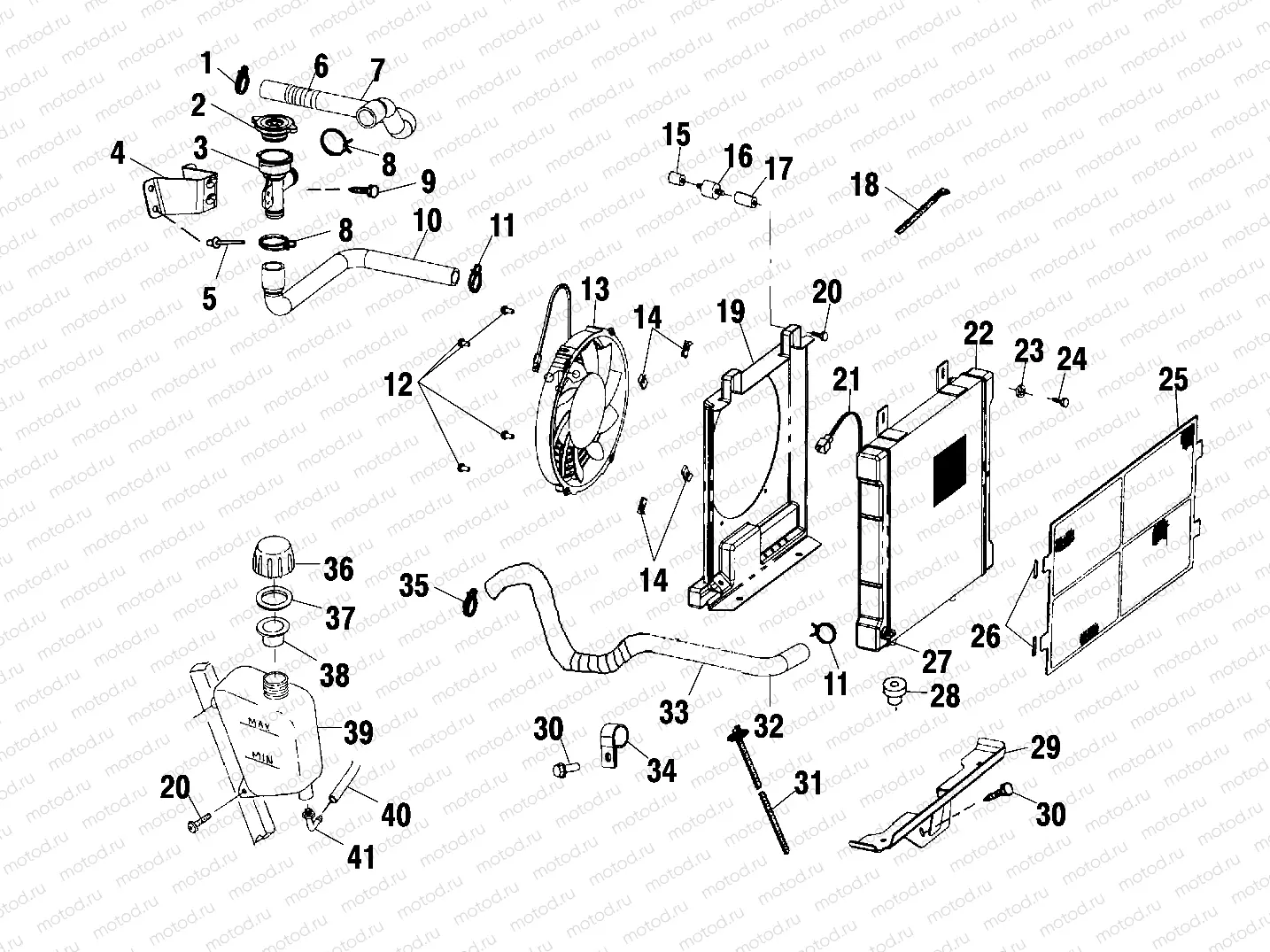 COOLING SYSTEM - A01CH50AA (4964466446A010) | COOLING SYSTEM - A01CH50AA (4964466446A010)
