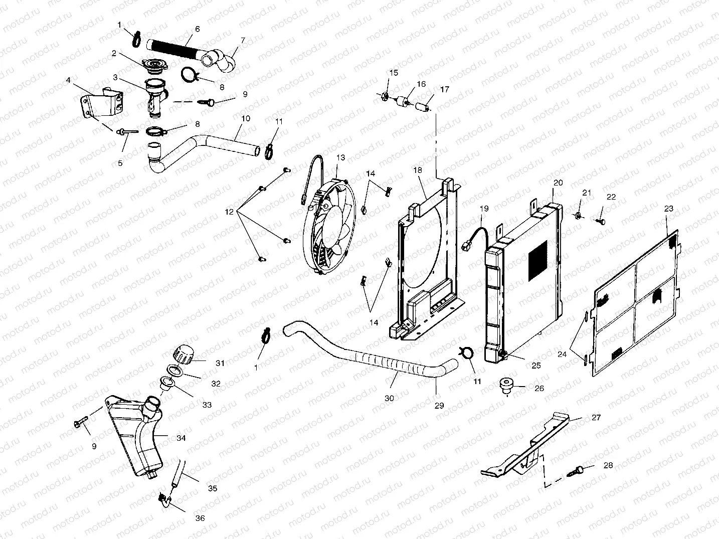 COOLING SYSTEM - A01CL50AA (4964586458A007) | COOLING SYSTEM - A01CL50AA (4964586458A007)