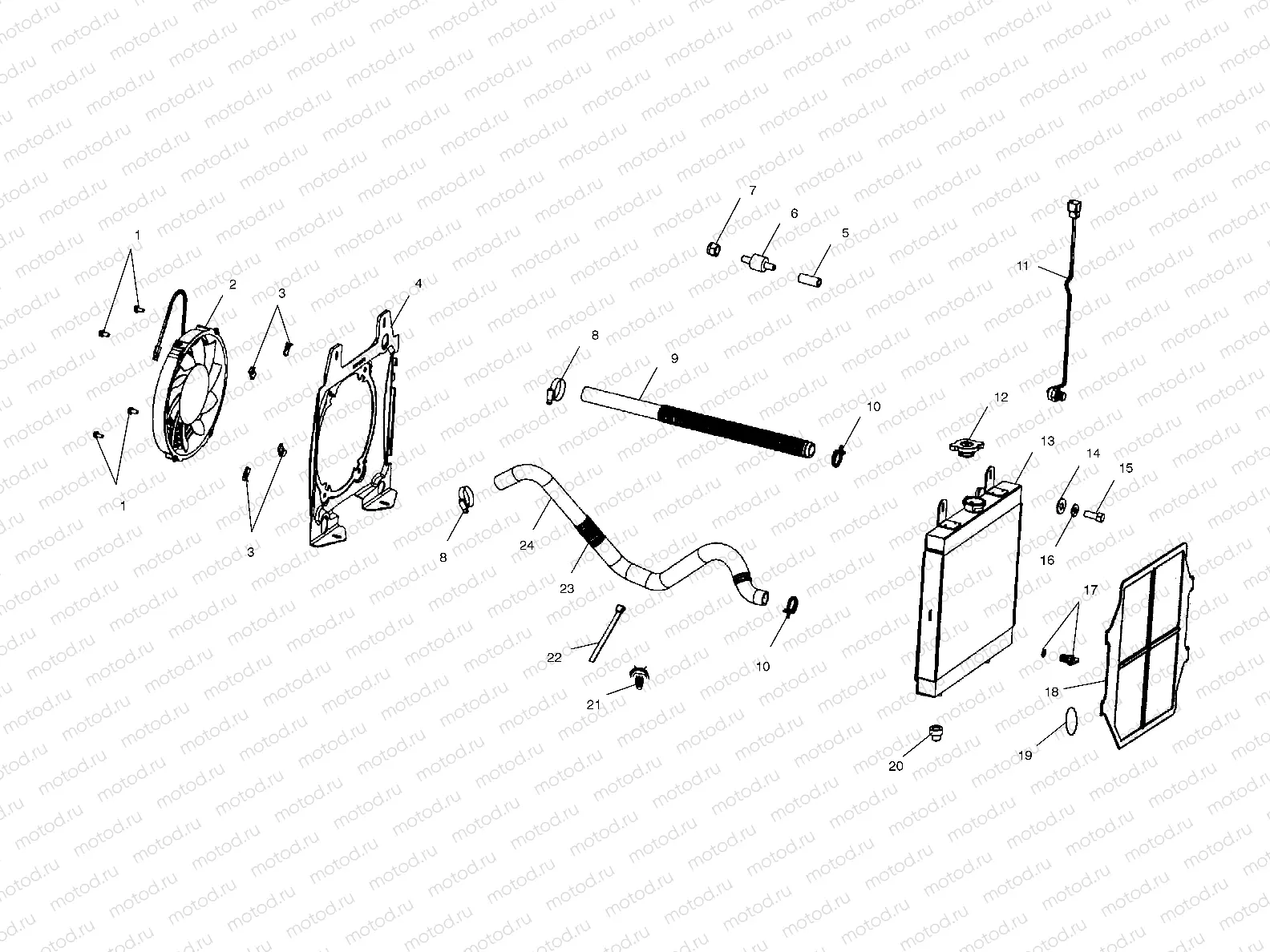 COOLING SYSTEM - A02CG38CA (4970247024A08) | COOLING SYSTEM - A02CG38CA (4970247024A08)