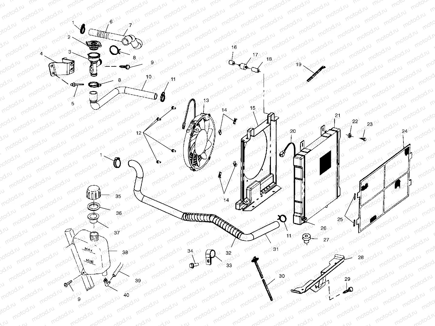 COOLING SYSTEM - A02CH42AA (4968536853A09) | COOLING SYSTEM - A02CH42AA (4968536853A09)