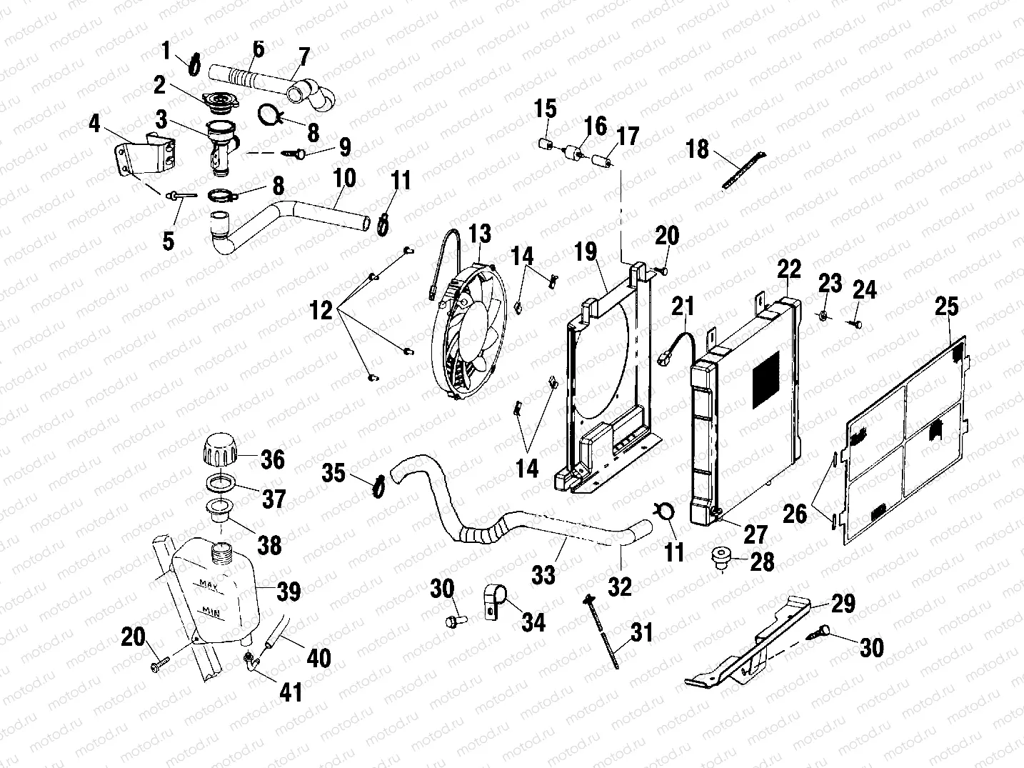 COOLING SYSTEM - A02CH50 ALL OPTIONS (4967436743A10) | COOLING SYSTEM - A02CH50 ALL OPTIONS (4967436743A10)