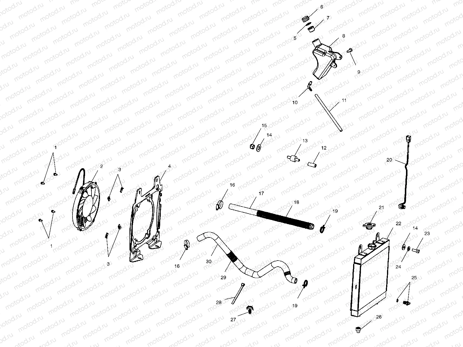 COOLING SYSTEM - A03BG50AA (4975117511A07) | COOLING SYSTEM - A03BG50AA (4975117511A07)