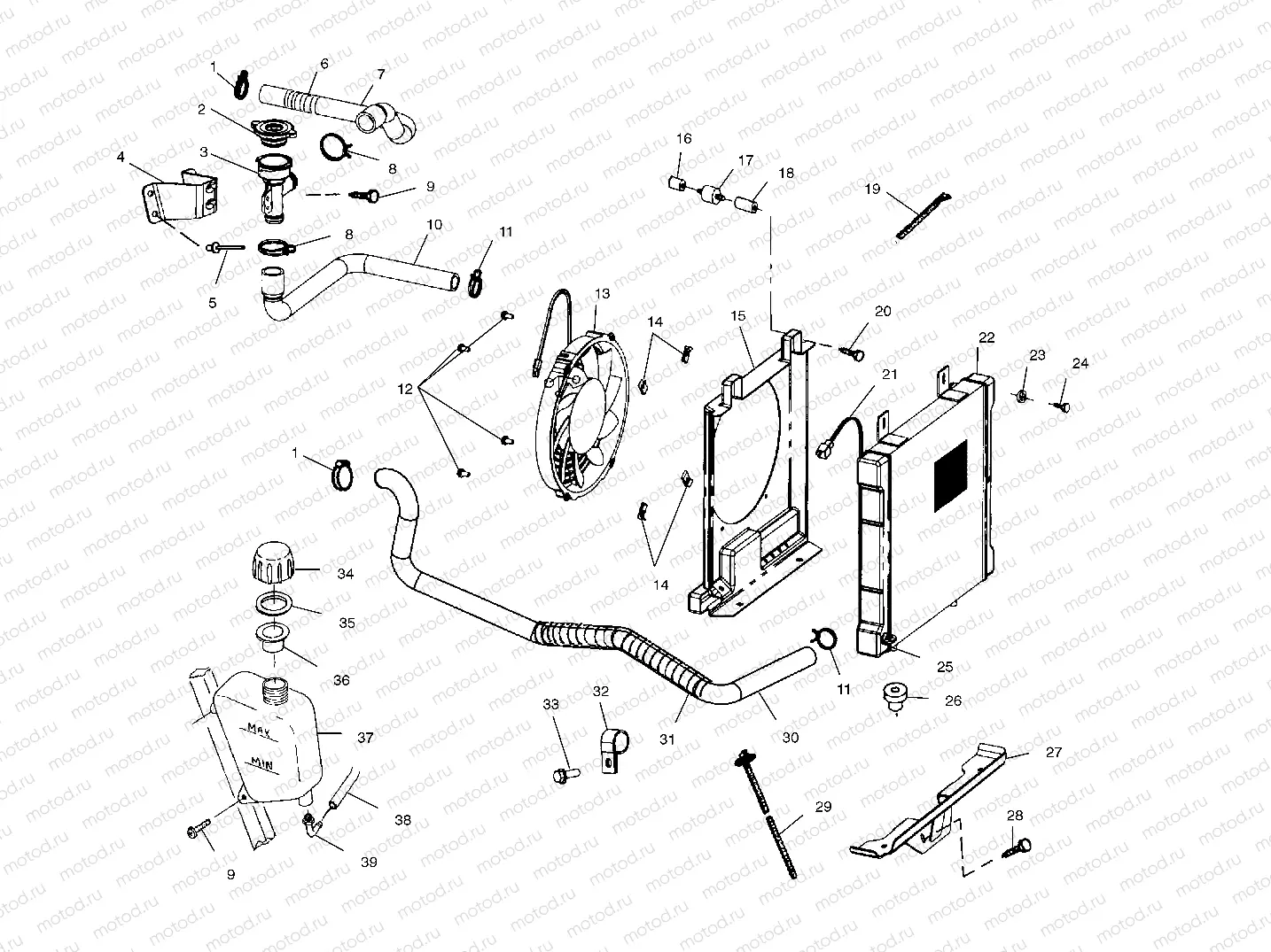COOLING SYSTEM - A04CH42AA/AE/AG (4986068606A10) | COOLING SYSTEM - A04CH42AA/AE/AG (4986068606A10)