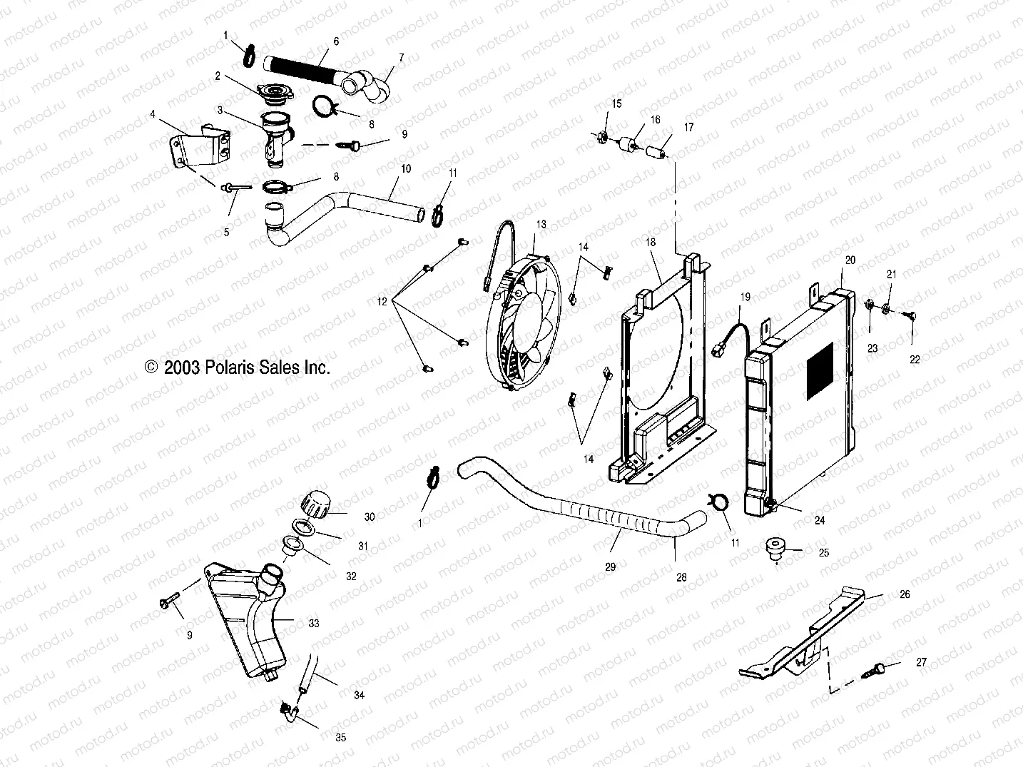 COOLING SYSTEM - A04CL50AA (4986288628A07) | COOLING SYSTEM - A04CL50AA (4986288628A07)