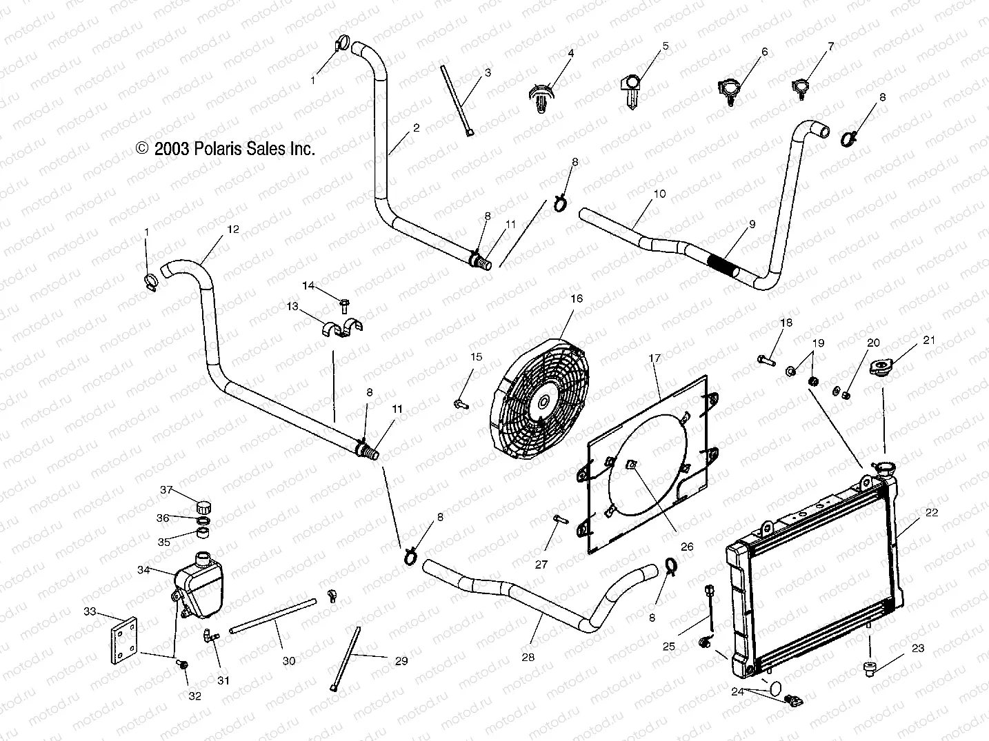 COOLING SYSTEM - A04RB42AA/A04RD50AA/AB/AC/A04RF50AA (4987918791A10) | COOLING SYSTEM - A04RB42AA/A04RD50AA/AB/AC/A04RF50AA (4987918791A10)