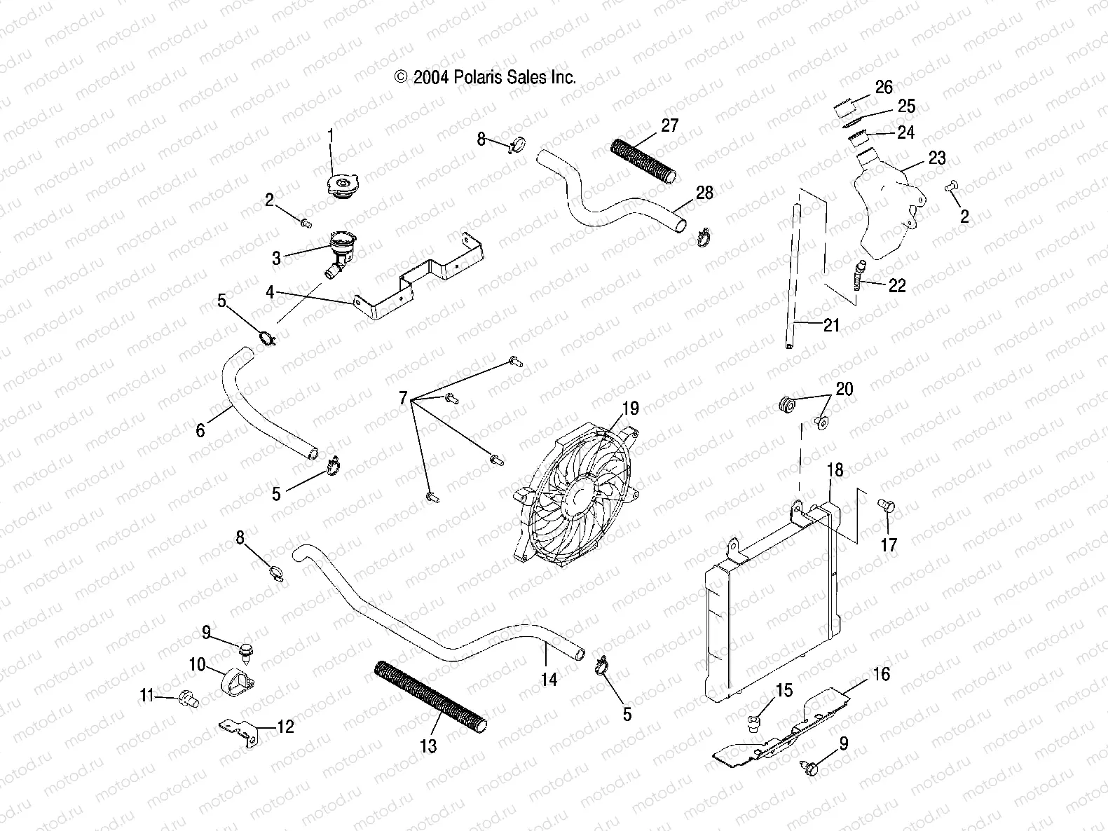 COOLING SYSTEM - A05JD50AA/AB/AC (4995189518A14) | COOLING SYSTEM - A05JD50AA/AB/AC (4995189518A14)