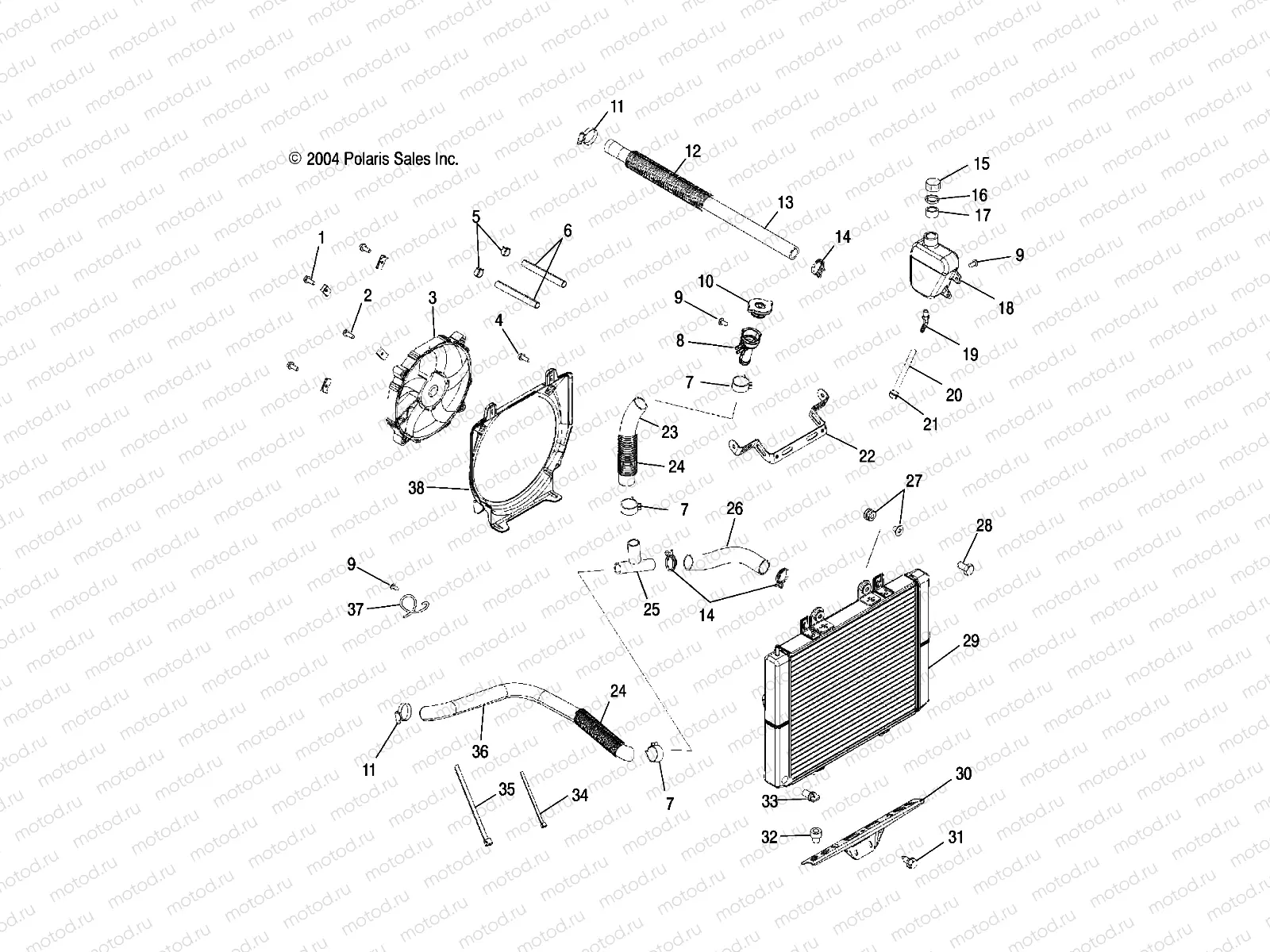 COOLING SYSTEM - A05MH68AK/AN/AD (4994199419A13) | COOLING SYSTEM - A05MH68AK/AN/AD (4994199419A13)
