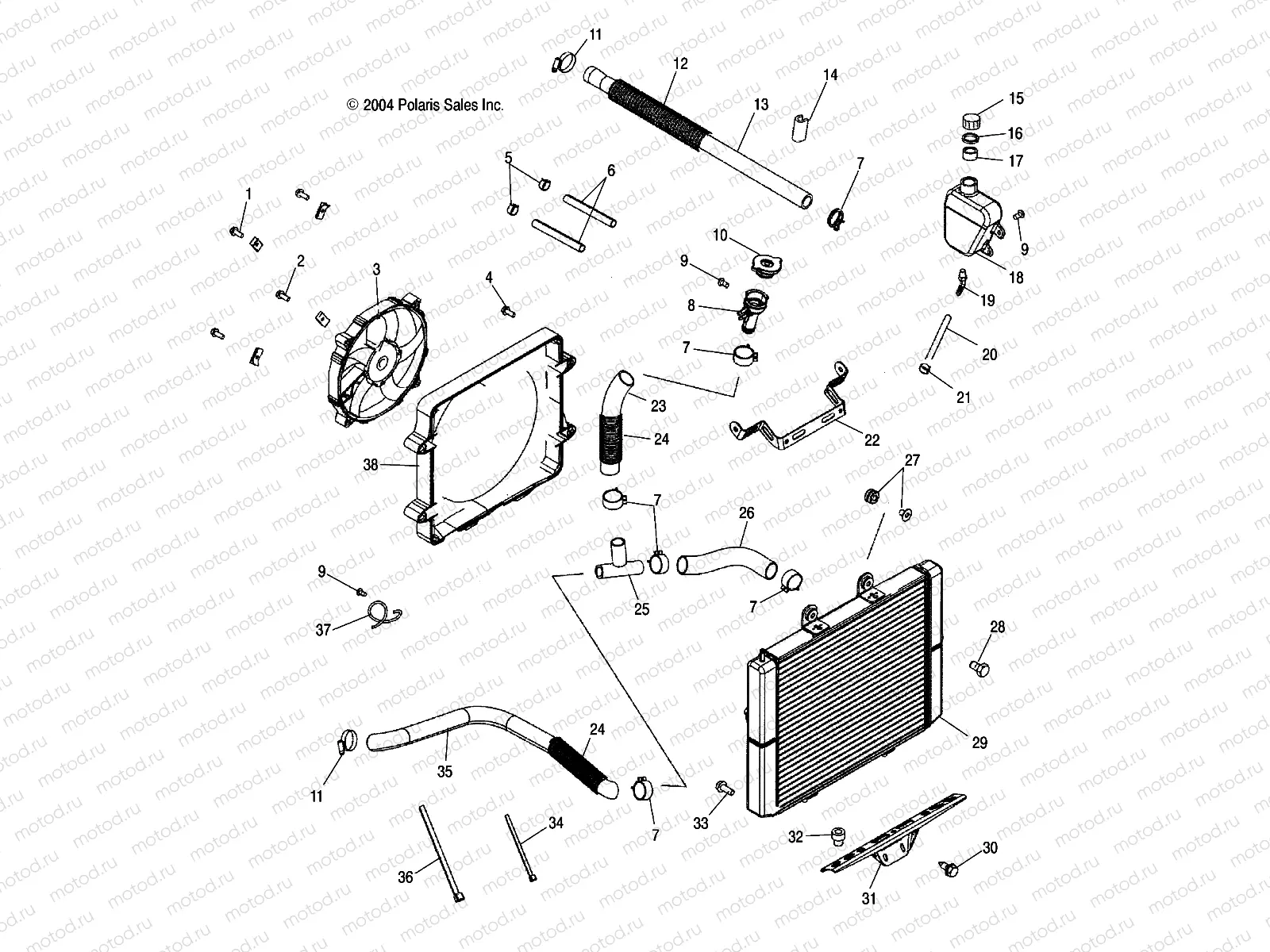 COOLING SYSTEM - A05MH76AC/AT/AU/AW (4977217721A13) | COOLING SYSTEM - A05MH76AC/AT/AU/AW (4977217721A13)