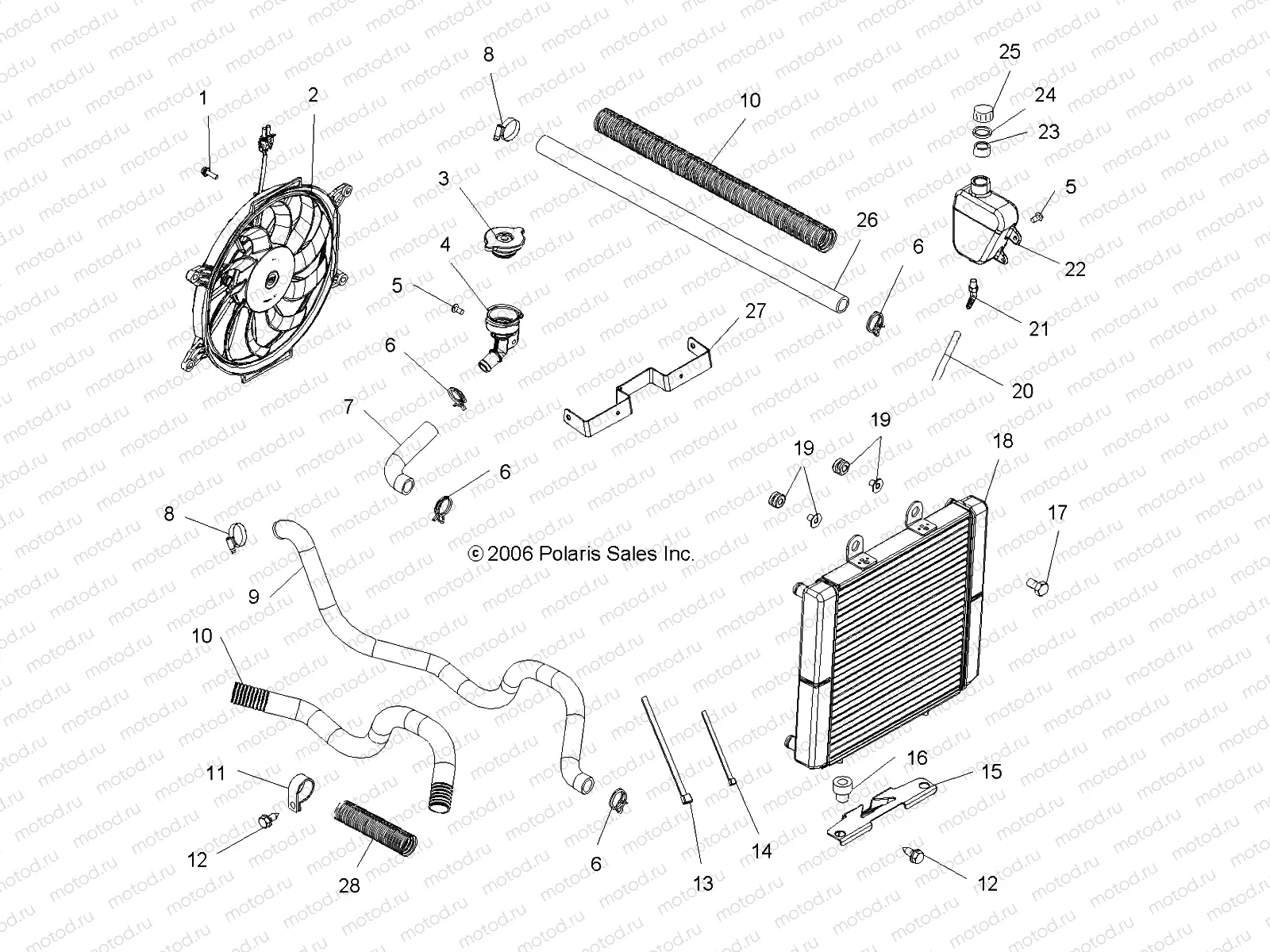 COOLING SYSTEM - A07MH50AB/AL/AQ/AX/AY/AZ/MN50AF/AN/AT/AY (49ATVCOOL500EFI) | COOLING SYSTEM - A07MH50AB/AL/AQ/AX/AY/AZ/MN50AF/AN/AT/AY (49ATVCOOL500EFI)