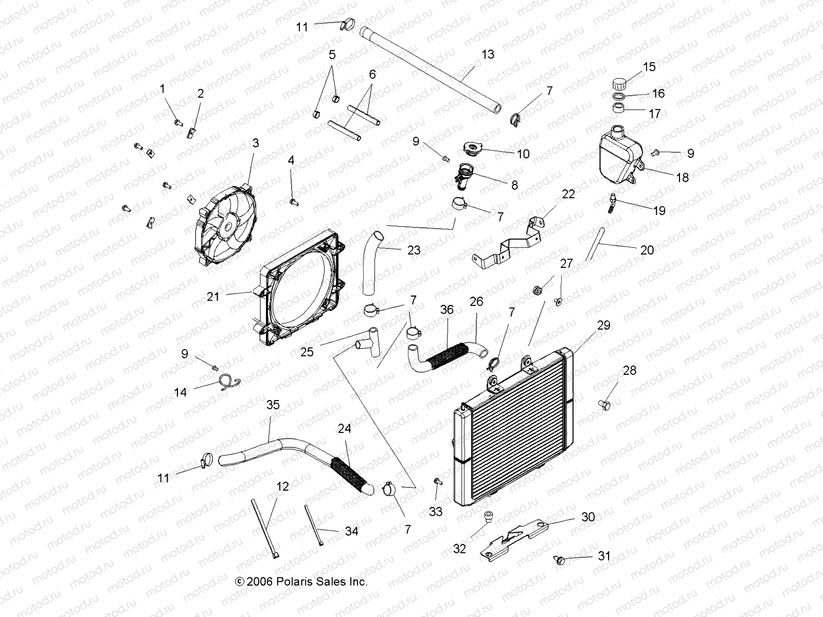 COOLING SYSTEM - A07TH76AU/TN76AF/AL/AU (49ATVCOOL07X2800) | COOLING SYSTEM - A07TH76AU/TN76AF/AL/AU (49ATVCOOL07X2800)