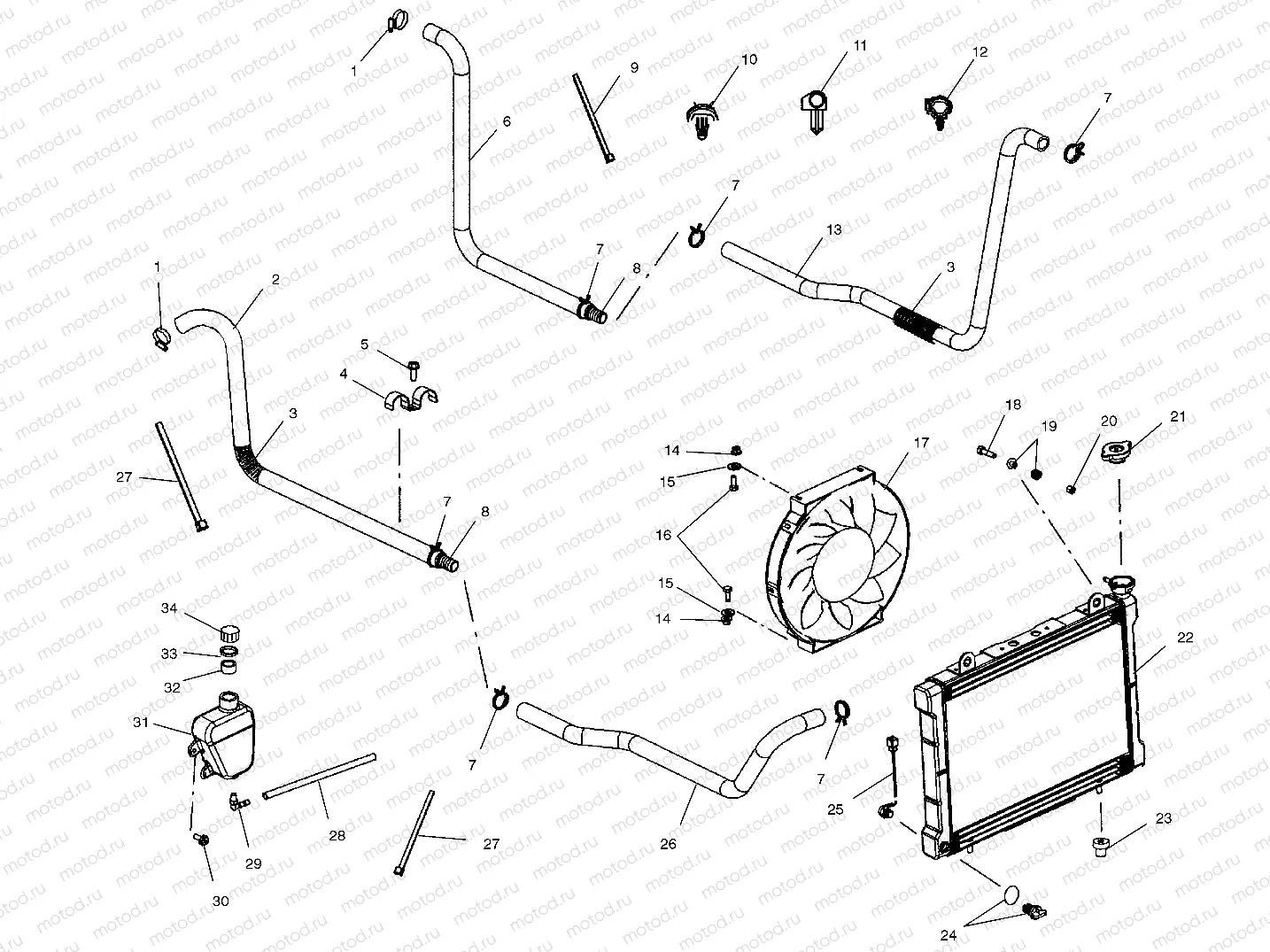 COOLING SYSTEM - A10RB42AA (4970977097A10) | COOLING SYSTEM - A10RB42AA (4970977097A10)