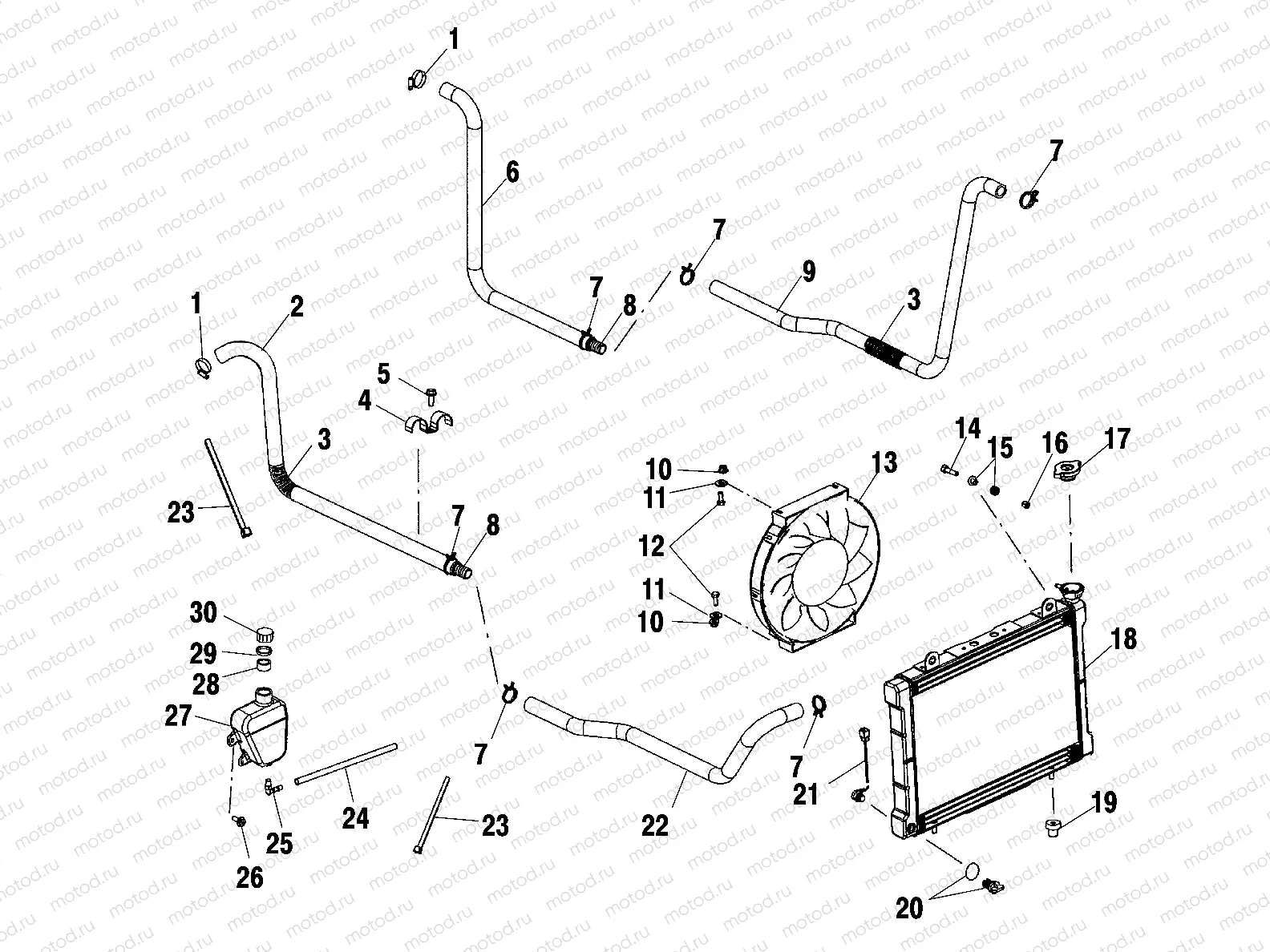 COOLING SYSTEM - A10RF50AB (4970927092A10) | COOLING SYSTEM - A10RF50AB (4970927092A10)