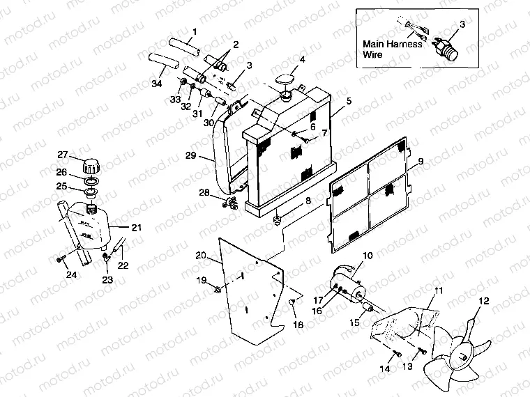 COOLING SYSTEM - A99AE50DA (4949204920a010) | COOLING SYSTEM - A99AE50DA (4949204920a010)