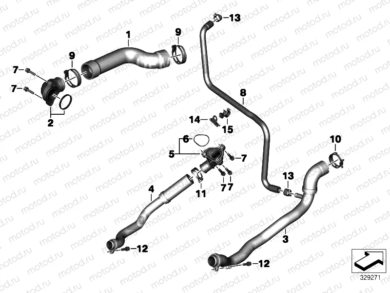 COOLING SYSTEM COOLANT HOSES