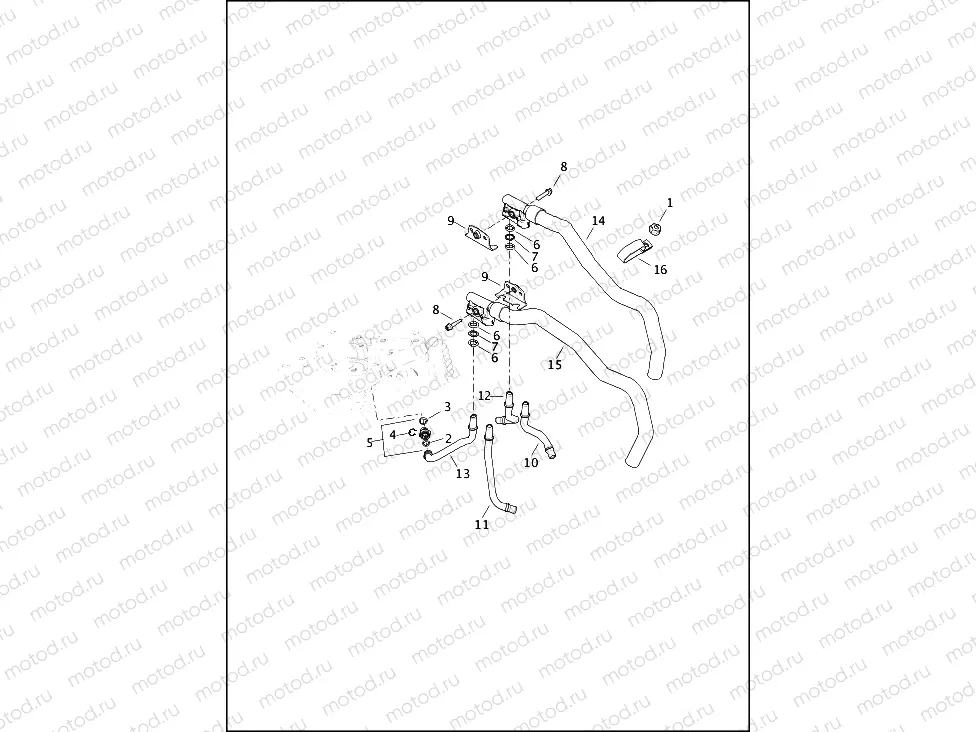 COOLING SYSTEM, ENGINE, TWIN-COOLEDâ¢ - TWIN CAM 103â¢