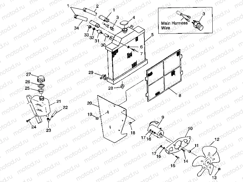 COOLING SYSTEM Magnum 2X4 W97AA42A (4940704070A009) | COOLING SYSTEM Magnum 2X4 W97AA42A (4940704070A009)