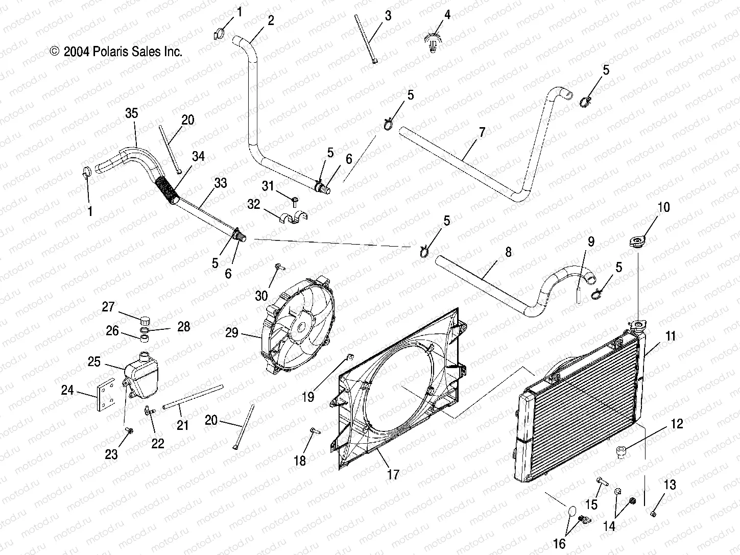 COOLING SYSTEM - R05RD68AA/AB (4998269826B01) | COOLING SYSTEM - R05RD68AA/AB (4998269826B01)
