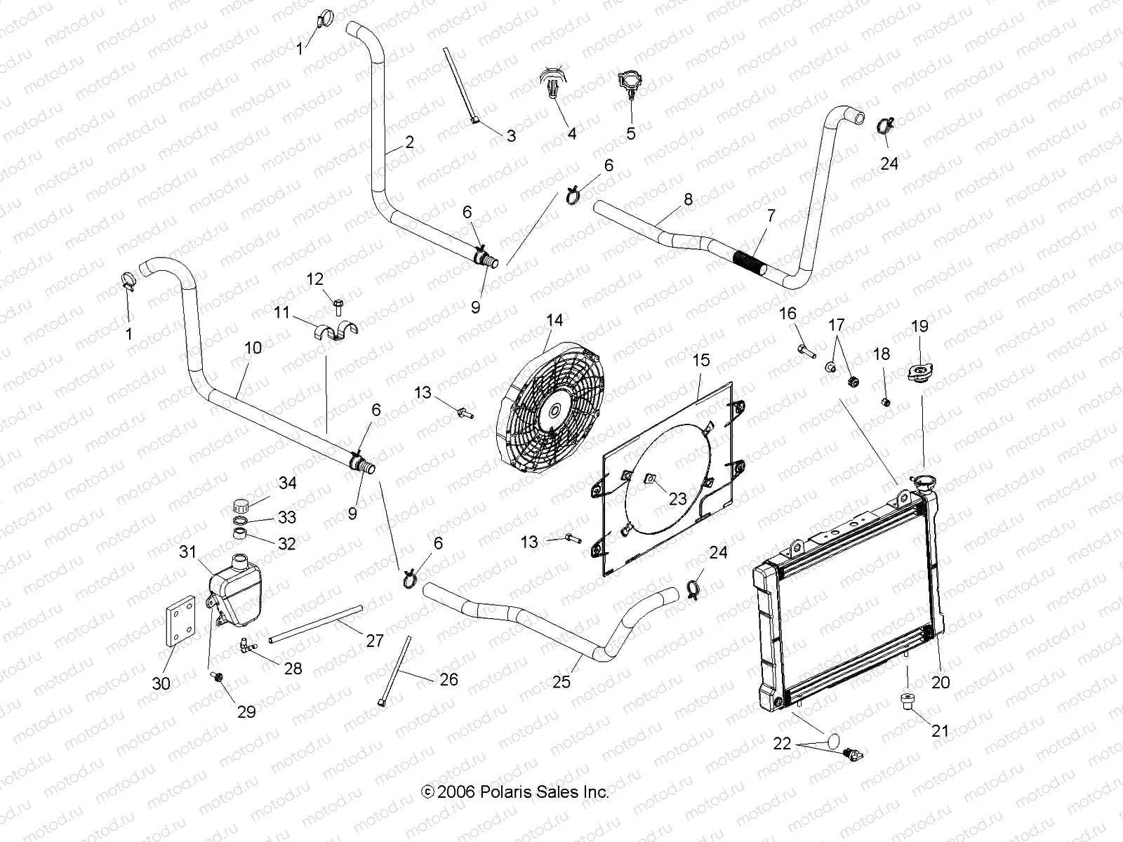 COOLING SYSTEM - R07RB50AA/RH50AA (49RGRCOOL07500) | COOLING SYSTEM - R07RB50AA/RH50AA (49RGRCOOL07500)