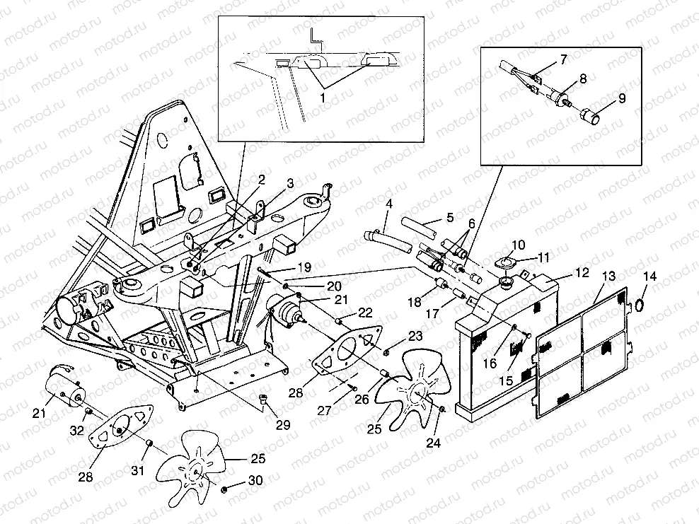 COOLING SYSTEM Scrambler W967840 (4935823582A010) | COOLING SYSTEM Scrambler W967840 (4935823582A010)