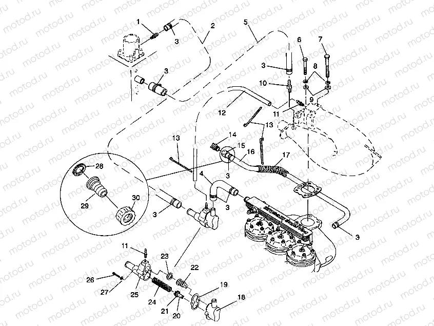 COOLING SYSTEM SL 650 / B934058 (4924732473017A) | COOLING SYSTEM SL 650 / B934058 (4924732473017A)