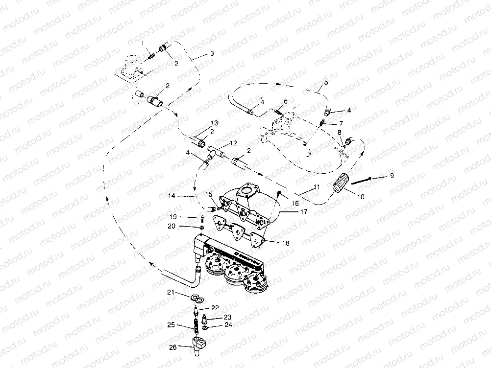 COOLING SYSTEM  SL 650 B954058 (4930483048B007) | COOLING SYSTEM  SL 650 B954058 (4930483048B007)
