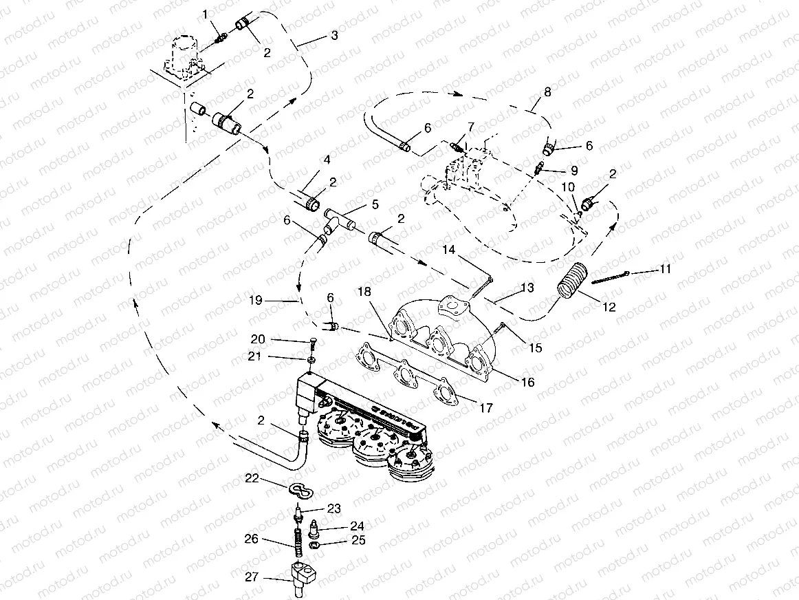 COOLING SYSTEM SLX 780 B954287 (4933953395B008) | COOLING SYSTEM SLX 780 B954287 (4933953395B008)