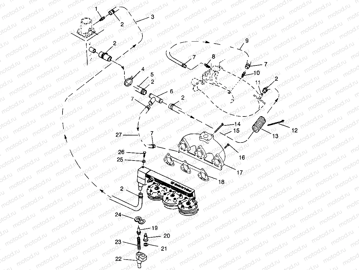 COOLING SYSTEM SLX 780 B964287 and Intl. SLX 780 I964287 (4937443744B008) | COOLING SYSTEM SLX 780 B964287 and Intl. SLX 780 I964287 (4937443744B008)
