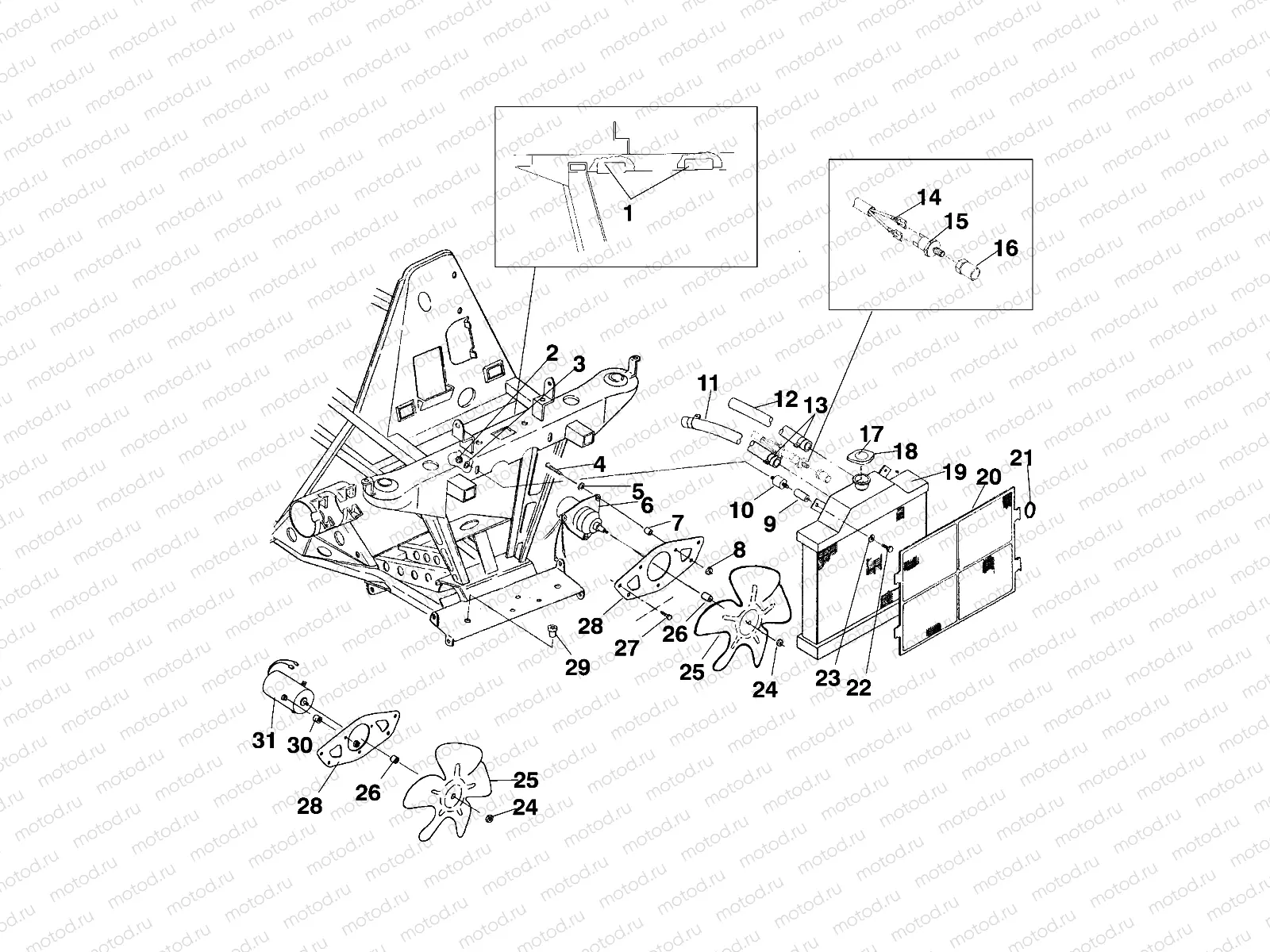 COOLING SYSTEM (SPORT) - W968540 (4935863586A011) | COOLING SYSTEM (SPORT) - W968540 (4935863586A011)