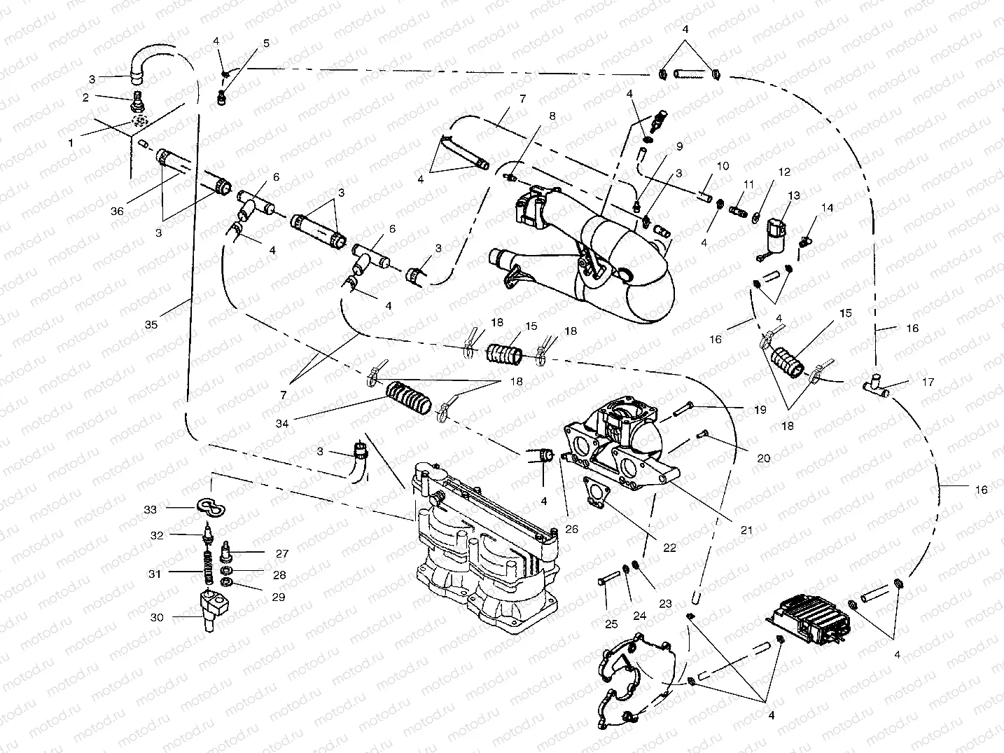 COOLING SYSTEM - W025101C/W025101D/W025101I (4971387138B08) | COOLING SYSTEM - W025101C/W025101D/W025101I (4971387138B08)