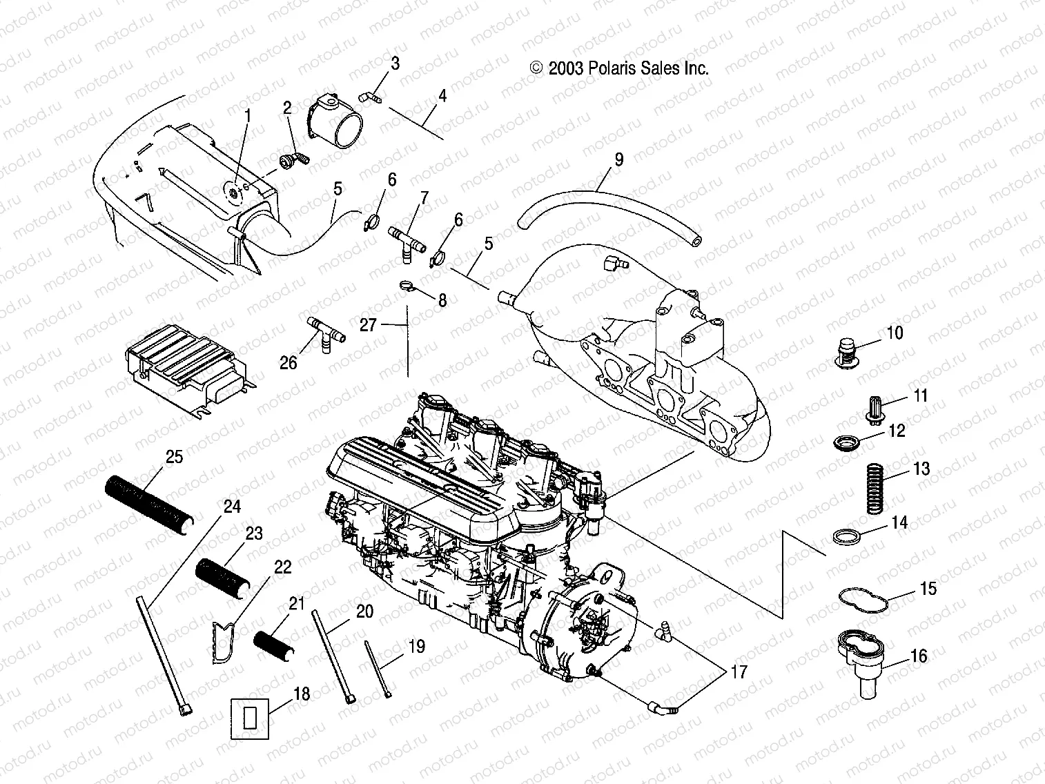 COOLING SYSTEM - W045303CA/IA (4990539053B07) | COOLING SYSTEM - W045303CA/IA (4990539053B07)