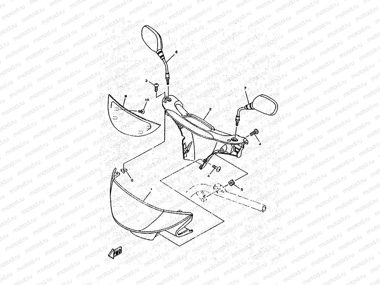 COPERCHIO SUPERIORE MANUBRIO