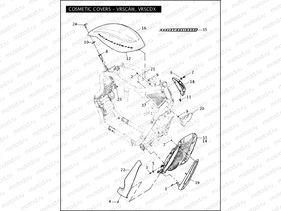 COSMETIC COVERS - VRSCAW, VRSCDX