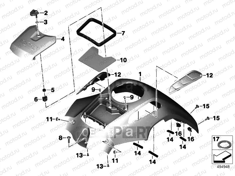 COVER FOR FUEL TANK