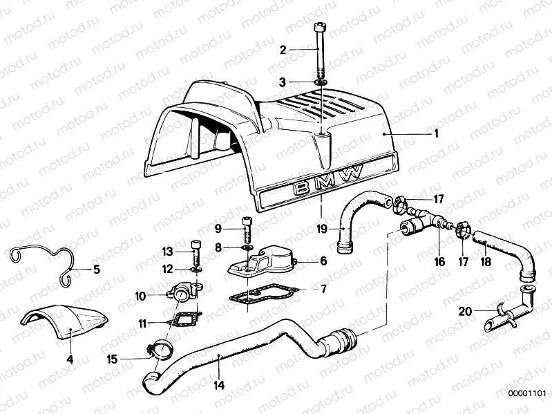 Cover panel / engine ventilation