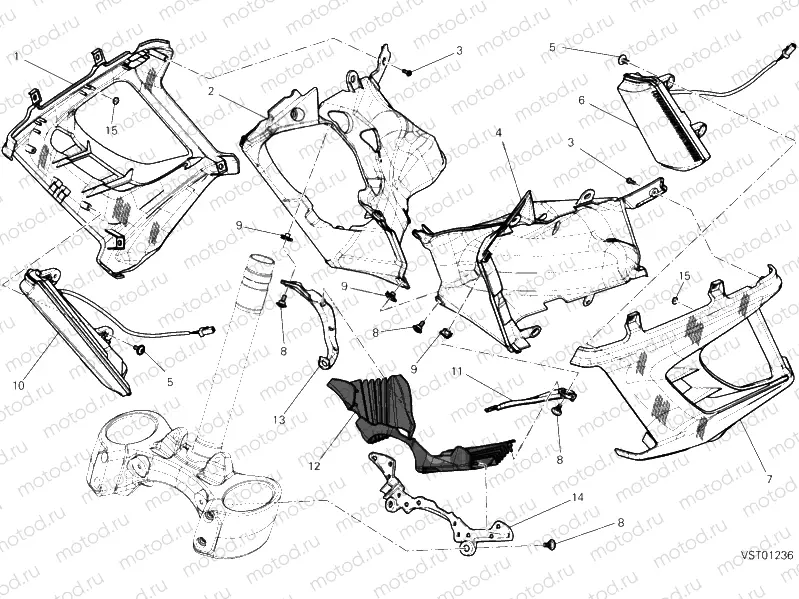 COVER, RADIATOR » COOLING SYSTEM