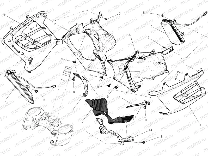COVER, RADIATOR » COOLING SYSTEM