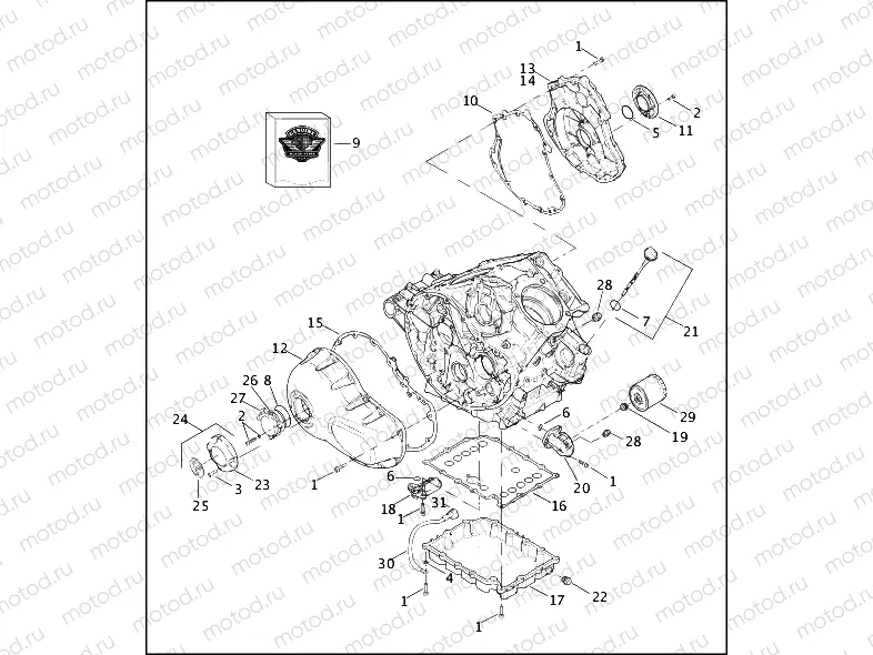 COVERS, OIL PAN/FILTER/PICKUP