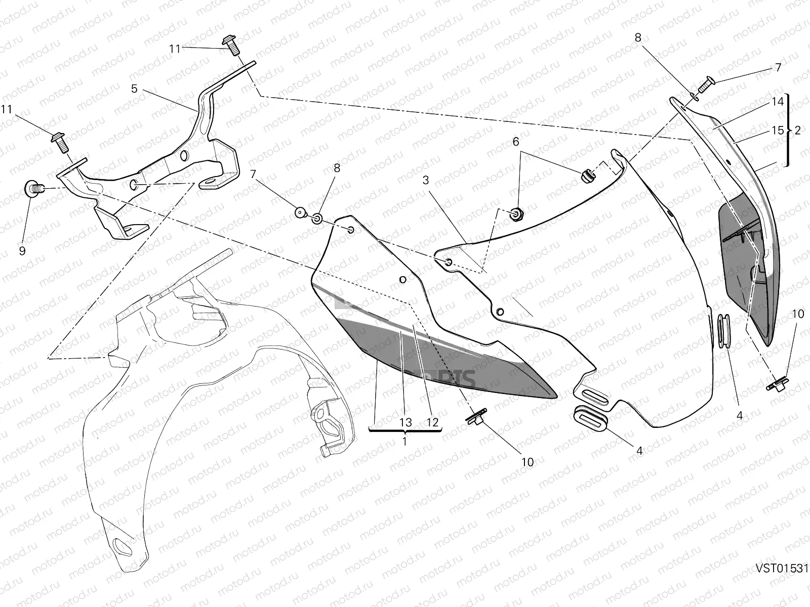 COWLING [MOD:M 1200R]