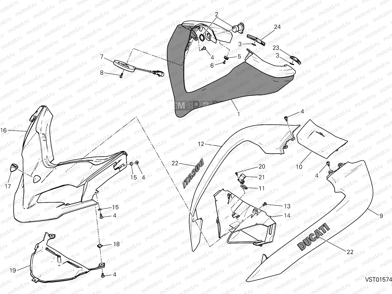 COWLING [MOD:MS1200EP;XST:AUS,EUR]