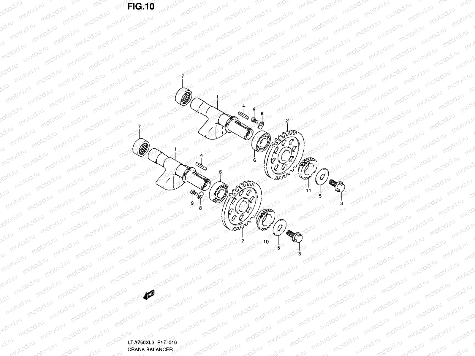 CRANK BALANCE SHAFT